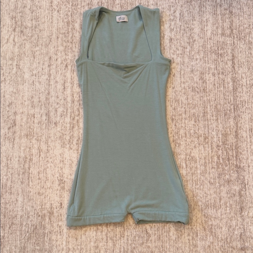 Oh Polly Light Blue Romper